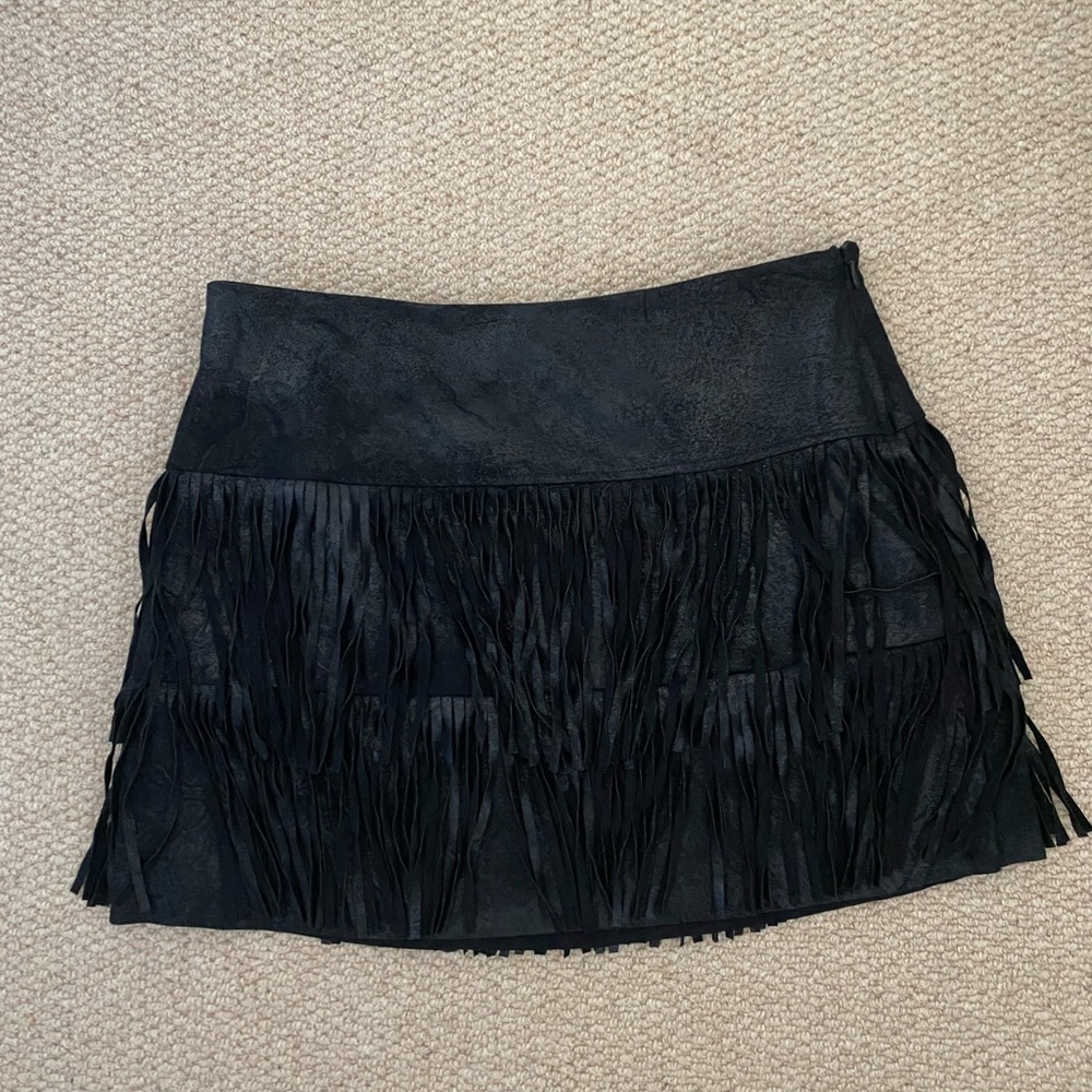 Highline Collective Fringe Mini Skirt